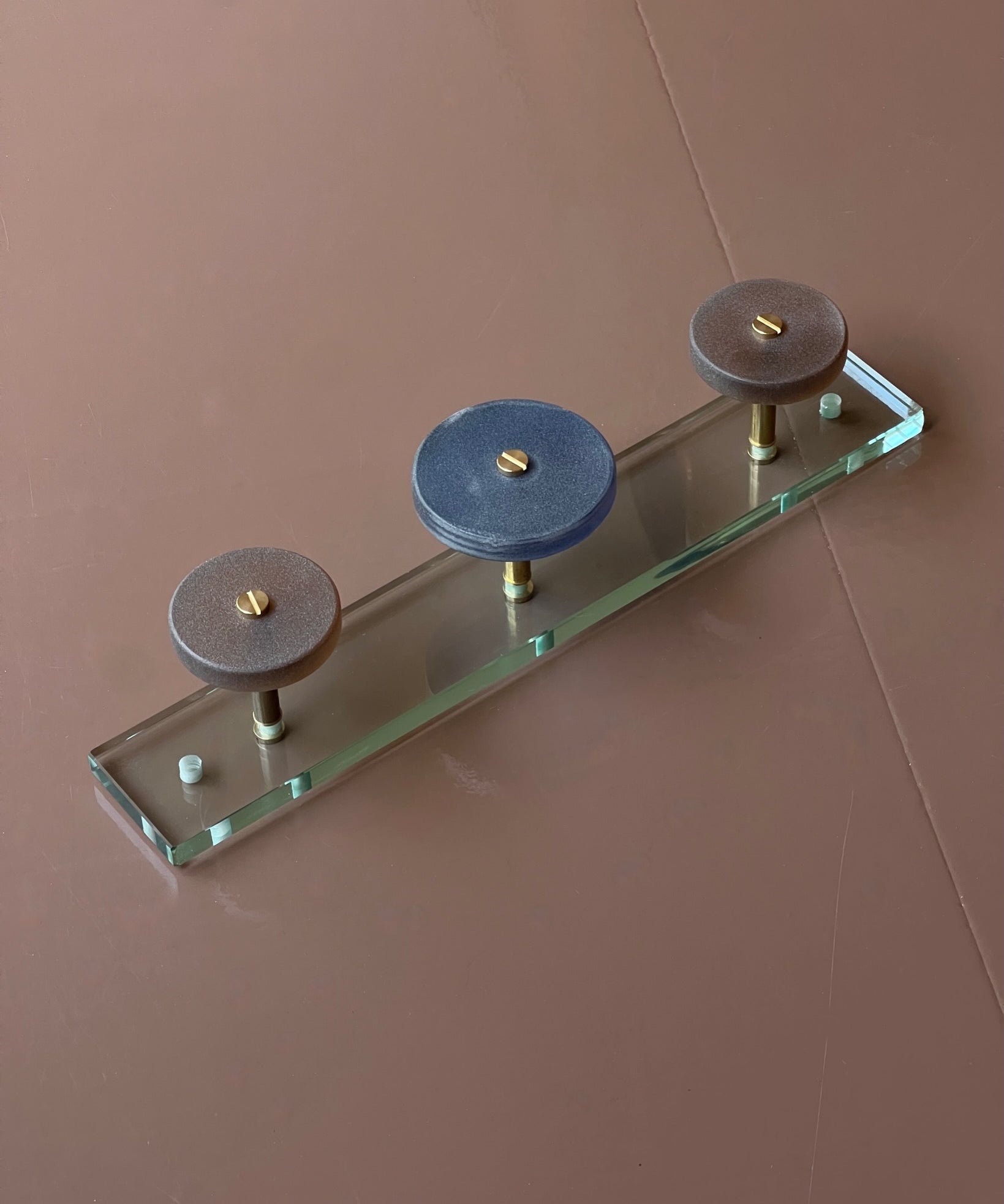 Vintage glass coat rack