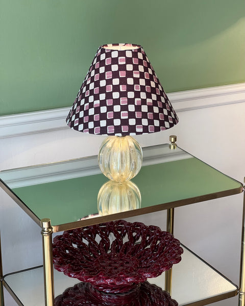 Vintage golden Murano table lamp (incl. lampshade)