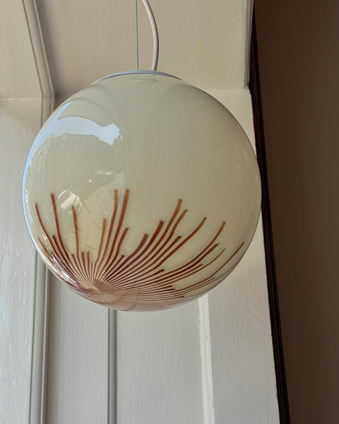 Vintage Ludovico Diaz de Santillana Murano Anemone ceiling lamp (D25)