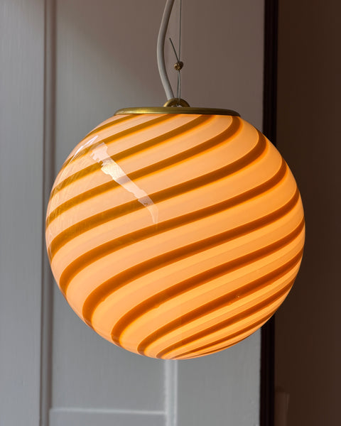 Candy ceiling lamp - Amber swirl (D20)