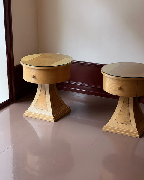 Pair of Vintage Art Deco Bedside Chests (sold as a pair)