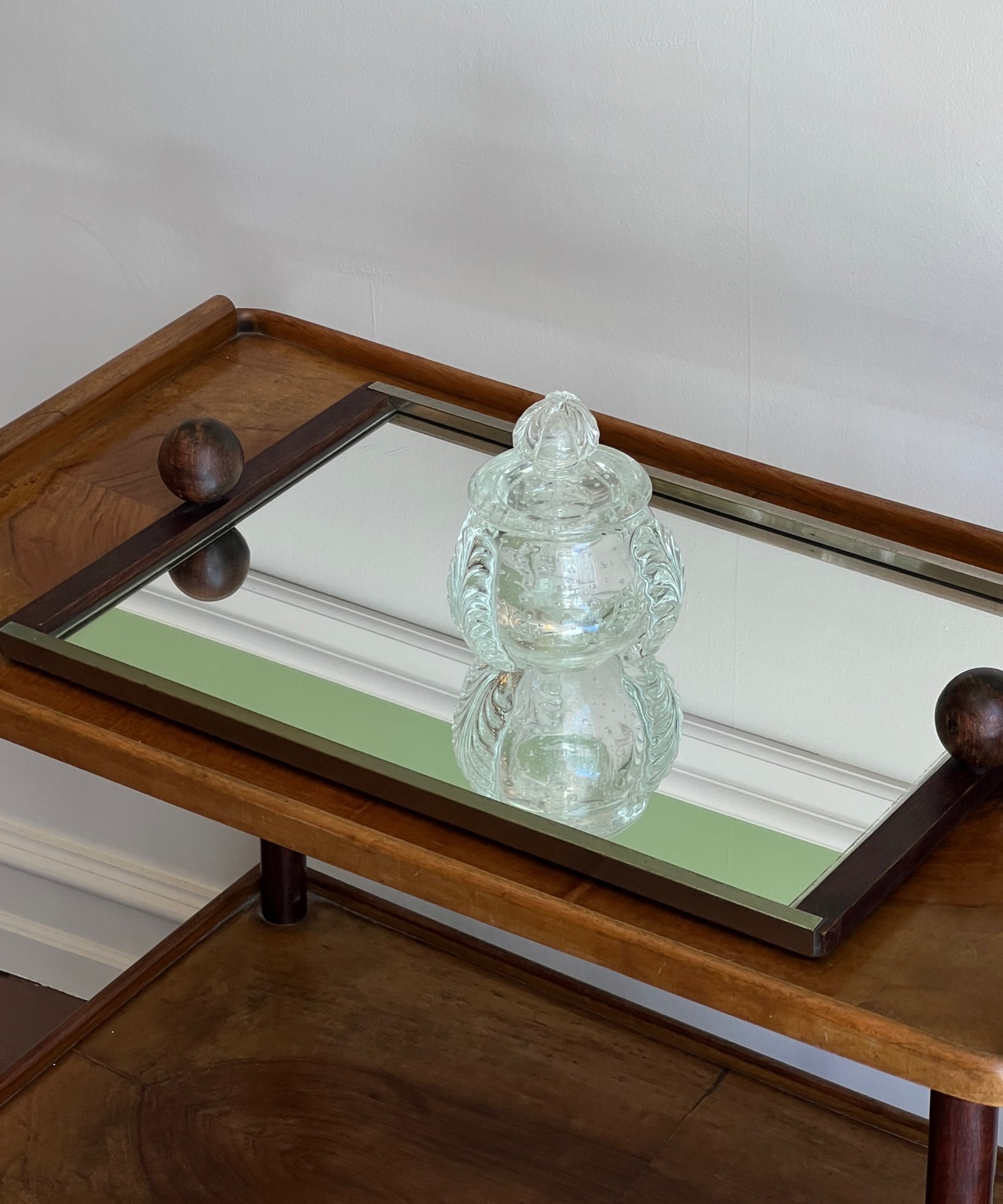 Vintage clear Murano bonbonniere