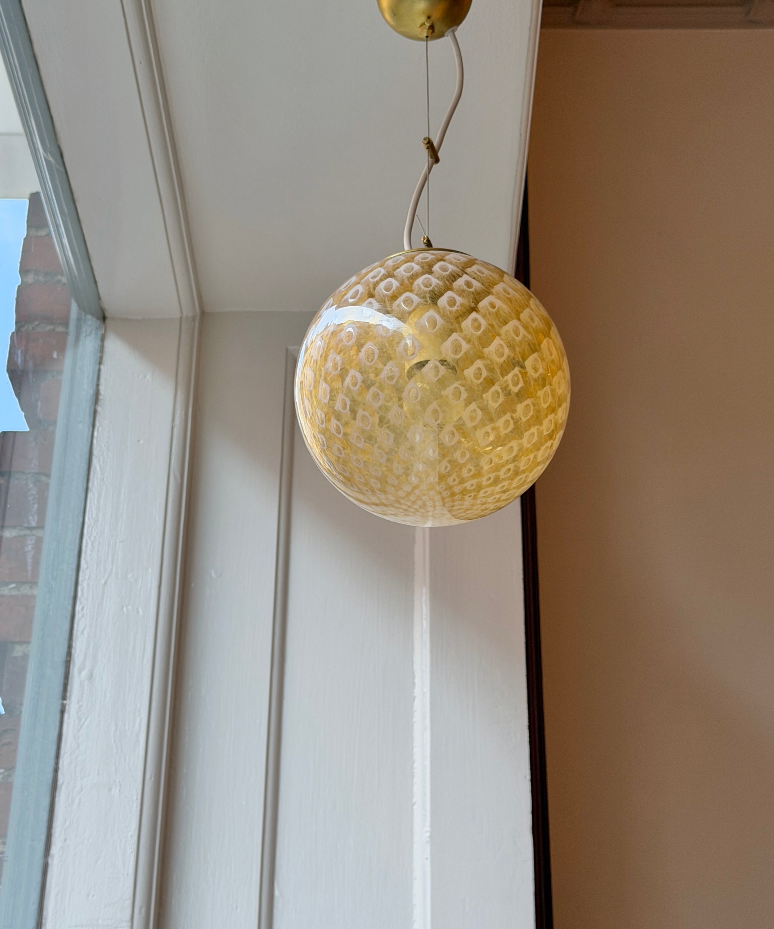 Candy ceiling lamp - Golden dotted (D20)