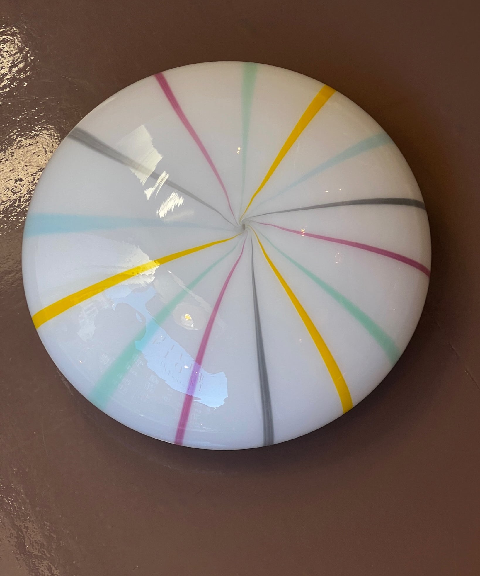 Vintage Murano multi-colored ceiling/wall lamp (D38)