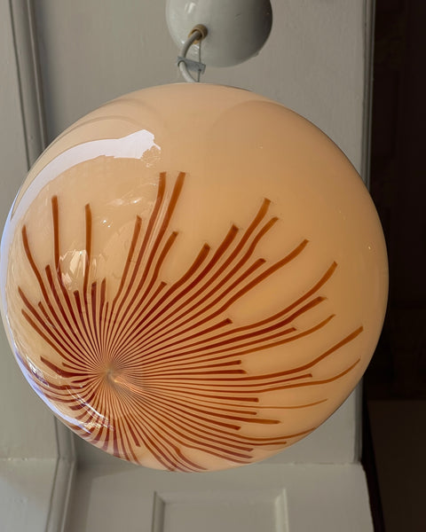 Vintage Ludovico Diaz de Santillana Murano Anemone ceiling lamp (D25)