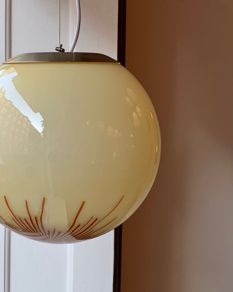 Vintage Ludovico Diaz de Santillana Murano Anemone ceiling lamp (D30)