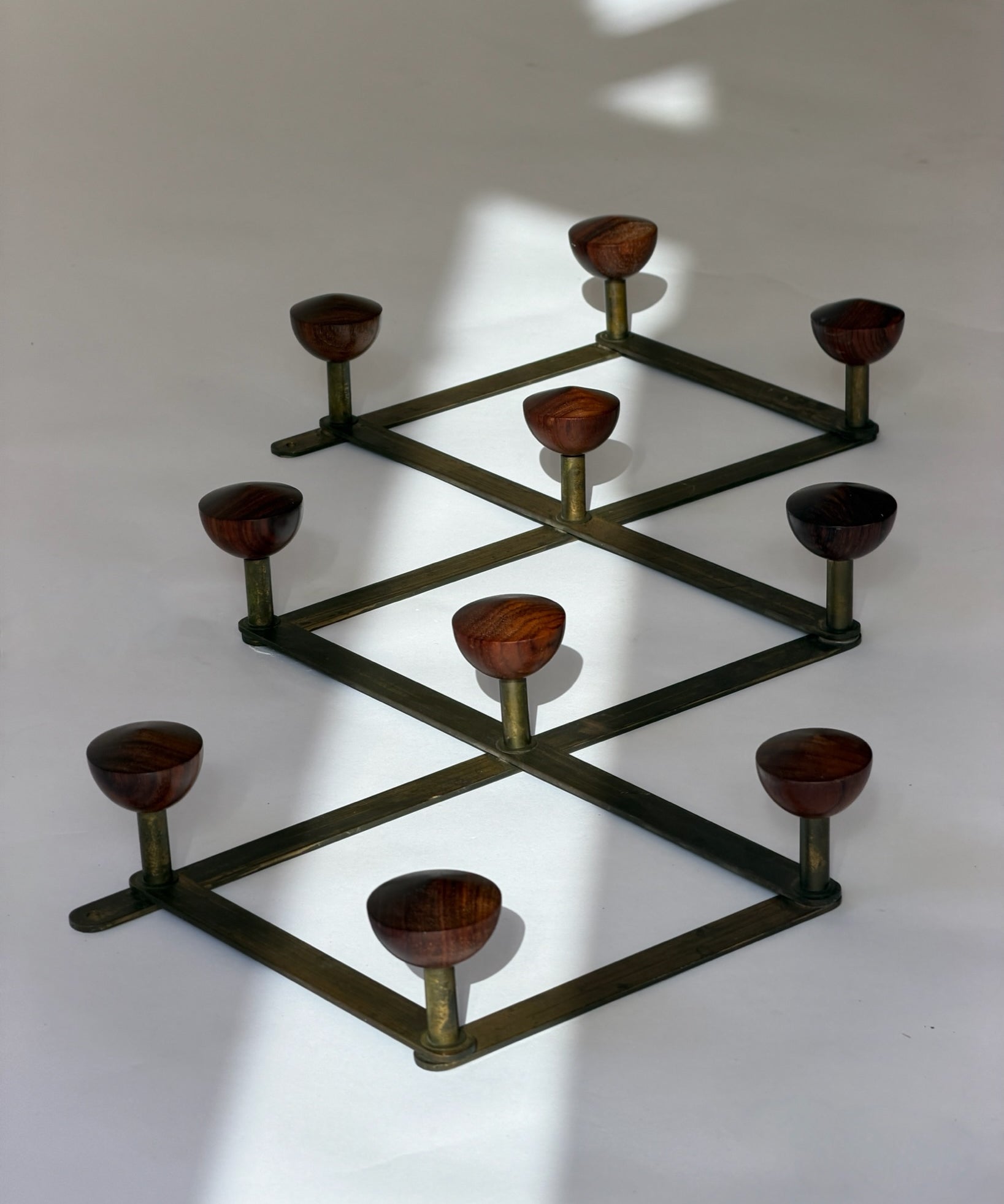 Vintage Azucena Brass Coat Hanger by Luigi Caccia Dominioni