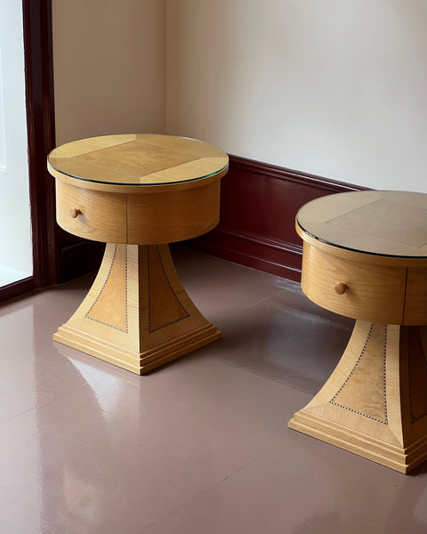 Pair of Vintage Art Deco Bedside Chests (sold as a pair)