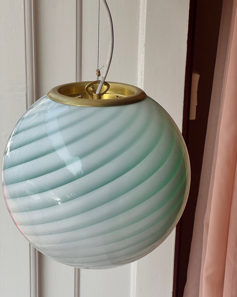 Ceiling lamp - Aqua green swirl (D30)