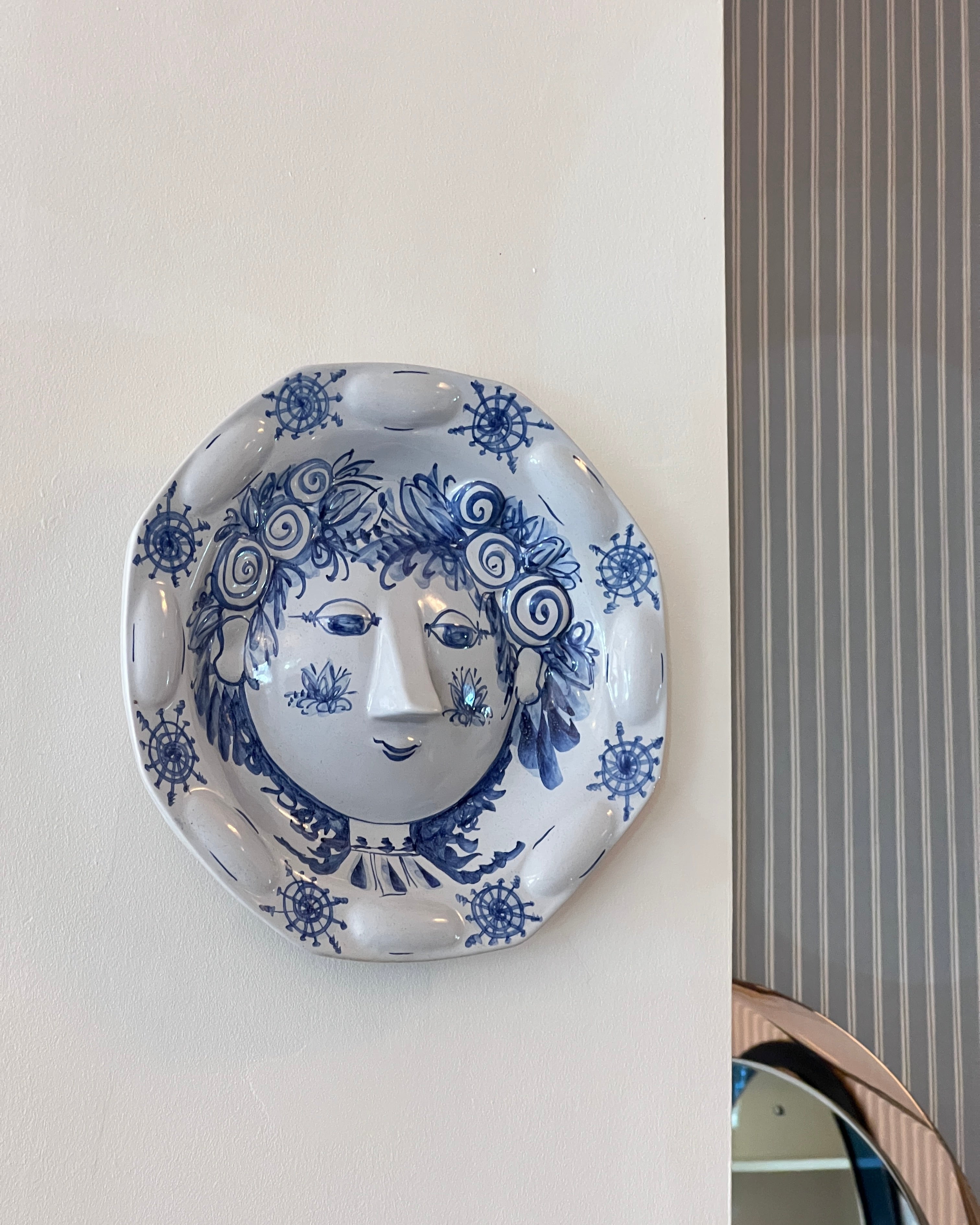 Vintage Bjørn Wiinblad ceramic wall plate – Millefiori Interior