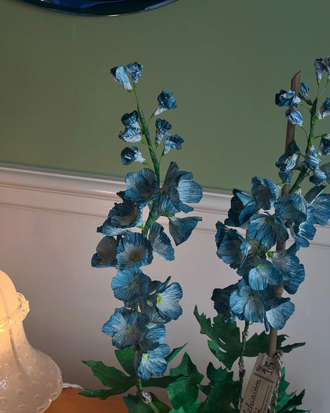 Paper flower ”Blue delphinium”