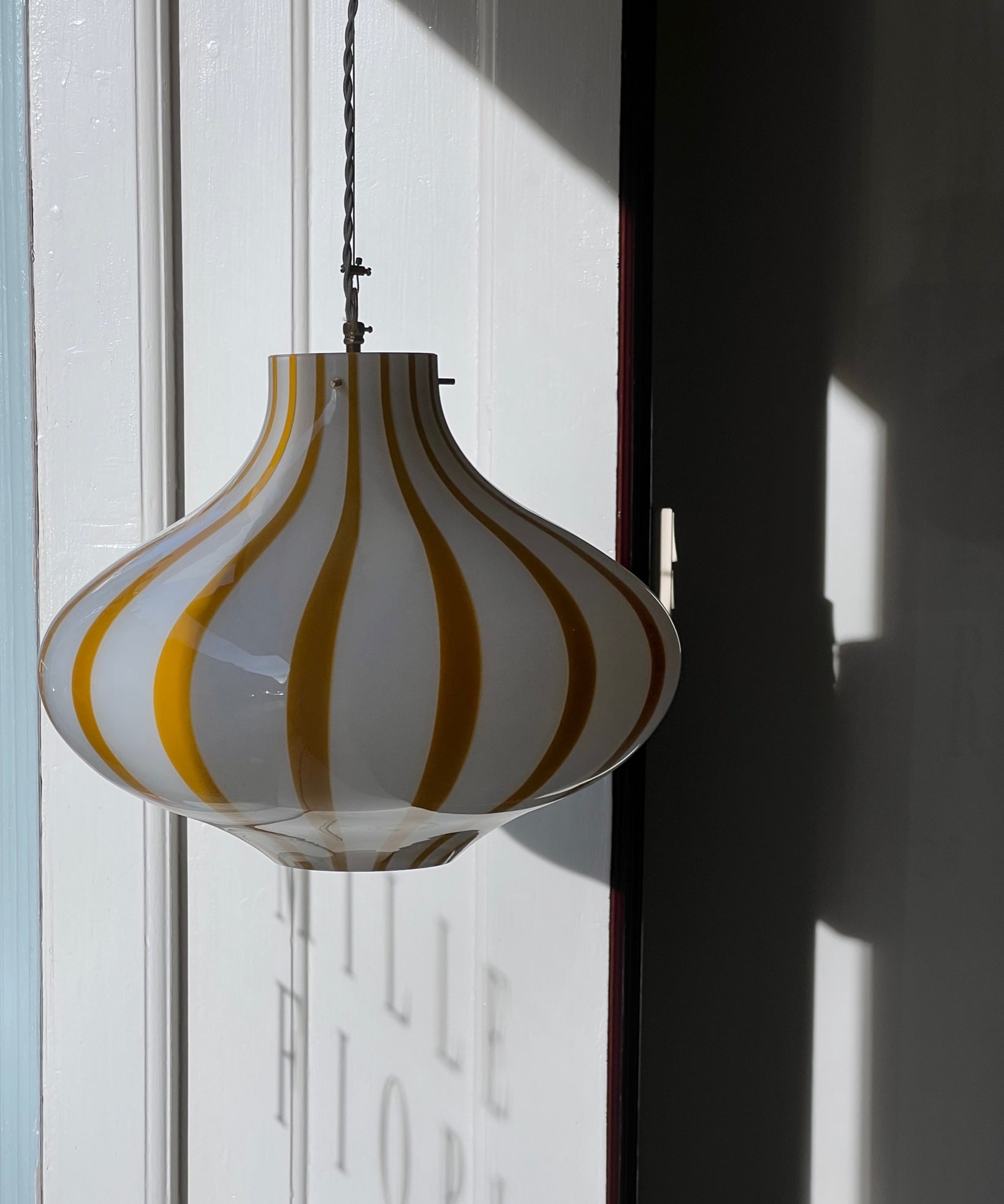 Ceiling lamp - Amber vertical stripes Cipolla (D40)