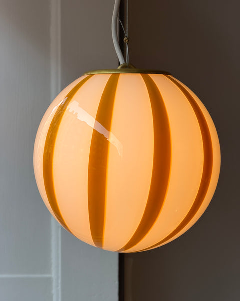 Candy ceiling lamp - Amber vertical stripes (D20)