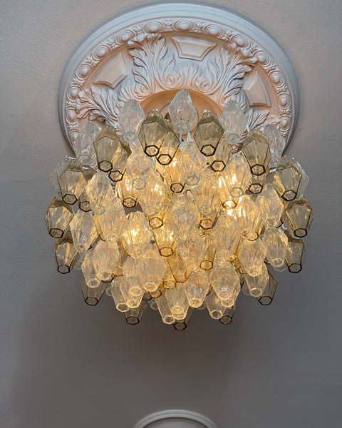 Large vintage Carlo Scarpa Murano chandelier