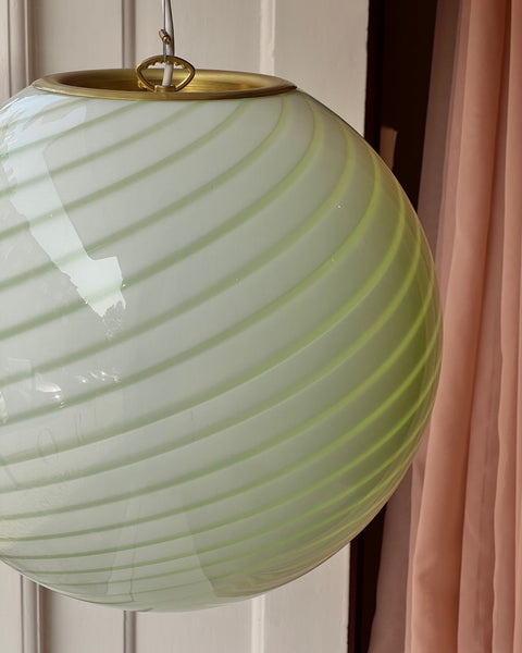 Ceiling lamp - Light green swirl (D40)