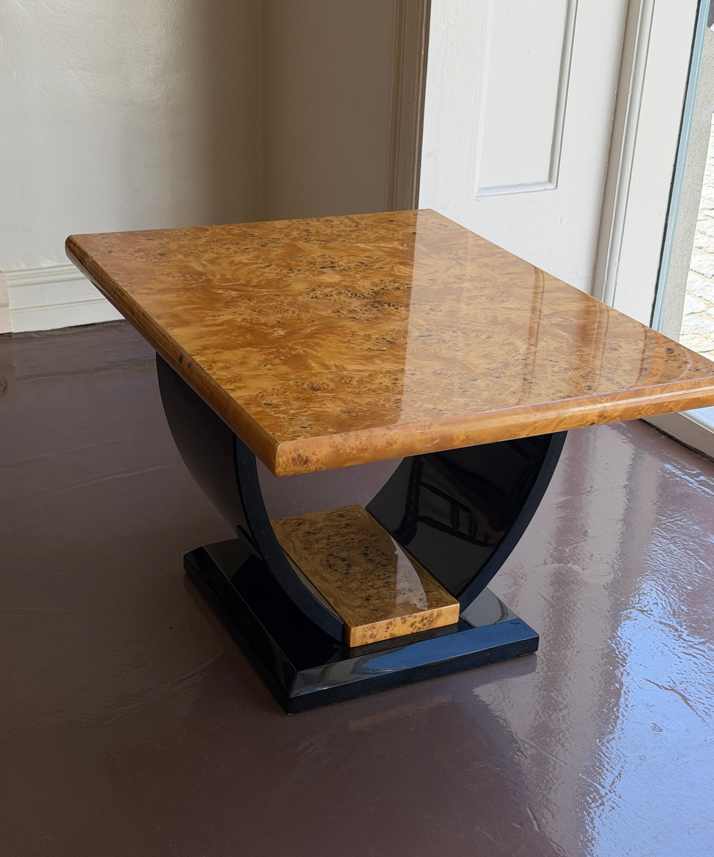 Vintage burl coffee table