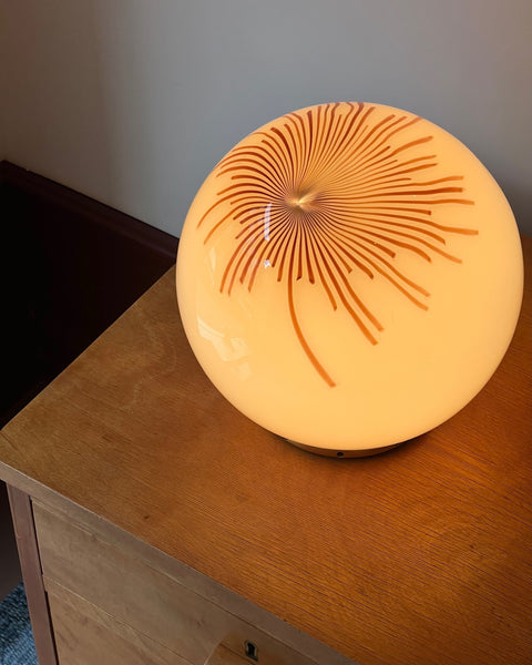 Vintage Ludovico Diaz de Santillana Murano Anemone table lamp