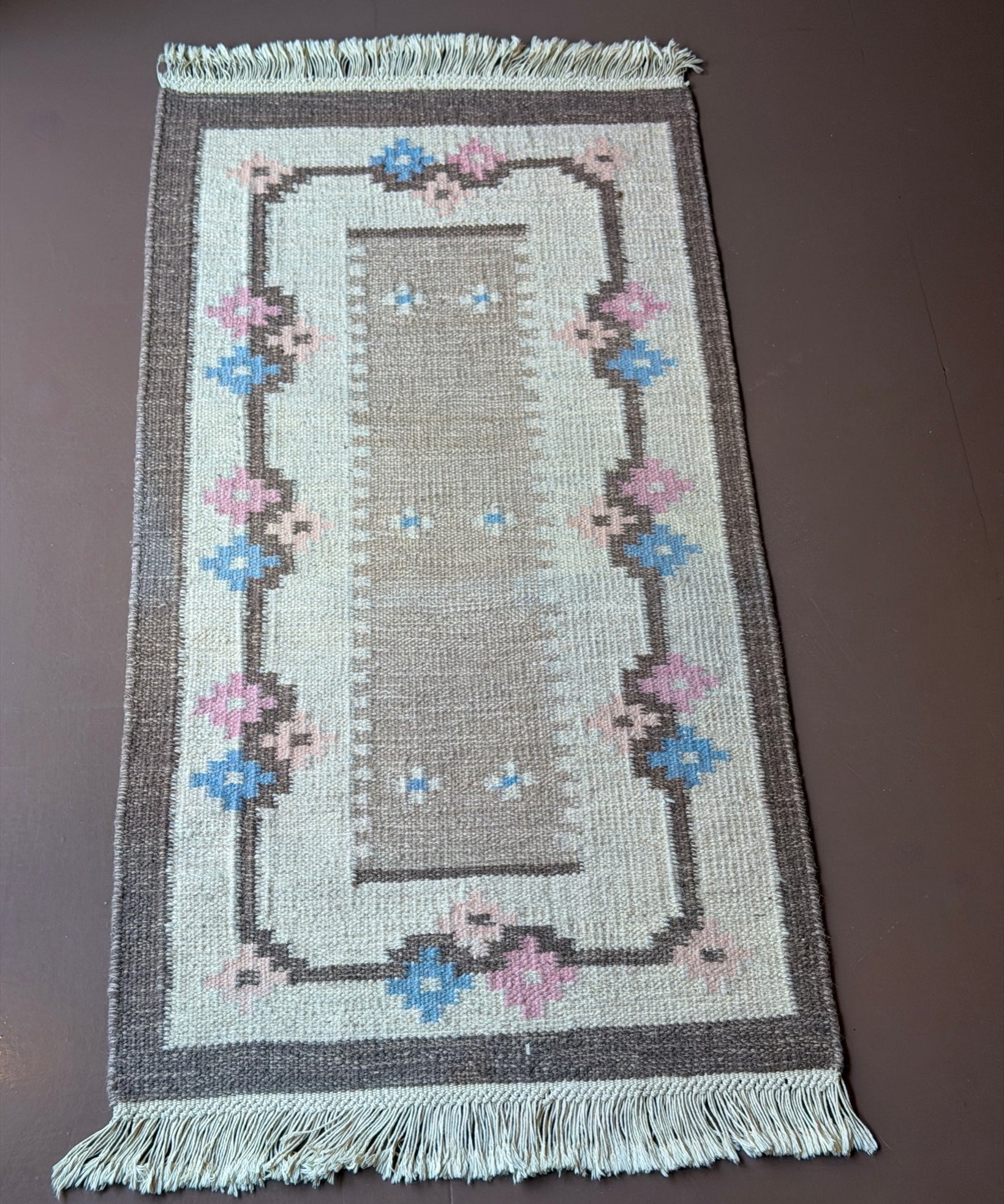 Vintage flat weave rug, Sweden