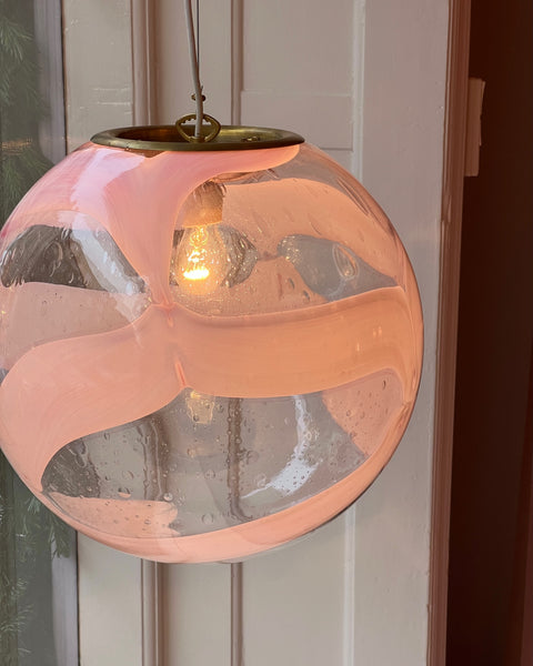 Ceiling lamp - Pink / clear (D40)