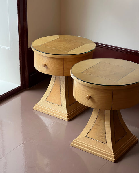 Pair of Vintage Art Deco Bedside Chests (sold as a pair)