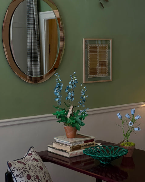 Paper flower ”Blue delphinium”