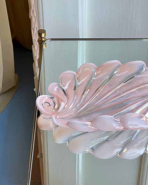 Vintage opal pink shell bowl