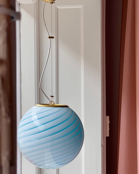 Ceiling lamp - Aqua blue swirl (D30)