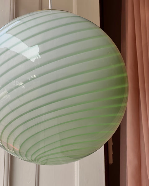 Ceiling lamp - Light green swirl (D40)