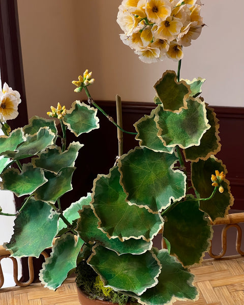 Paper flower ”Yellow pelargonium"