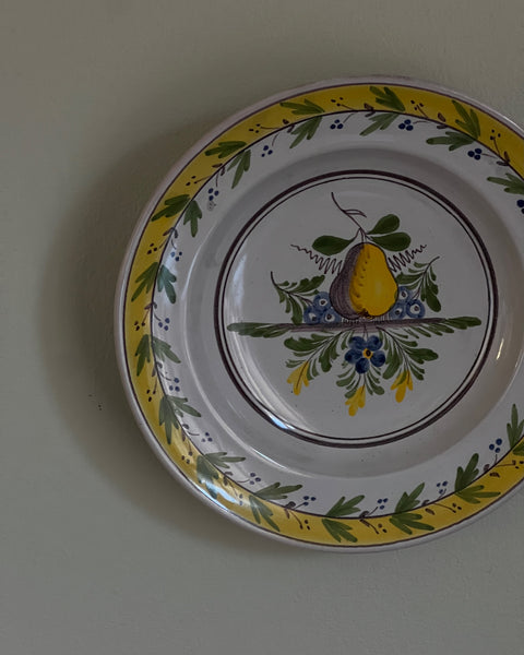 Vintage ceramic wall plate