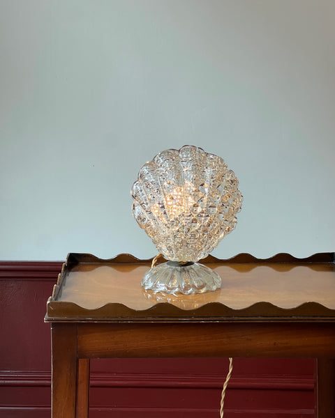 Vintage clear Murano table lamp