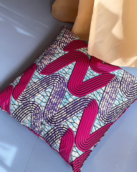 Bespoke cushion (blue/purple)