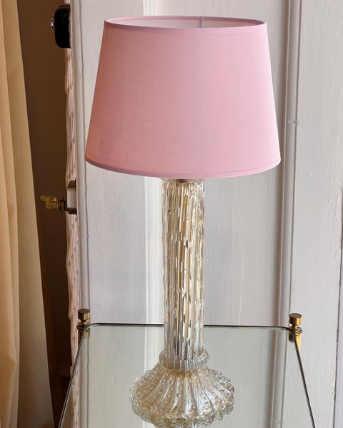 Vintage golden/clear Murano table lamp (with shade)