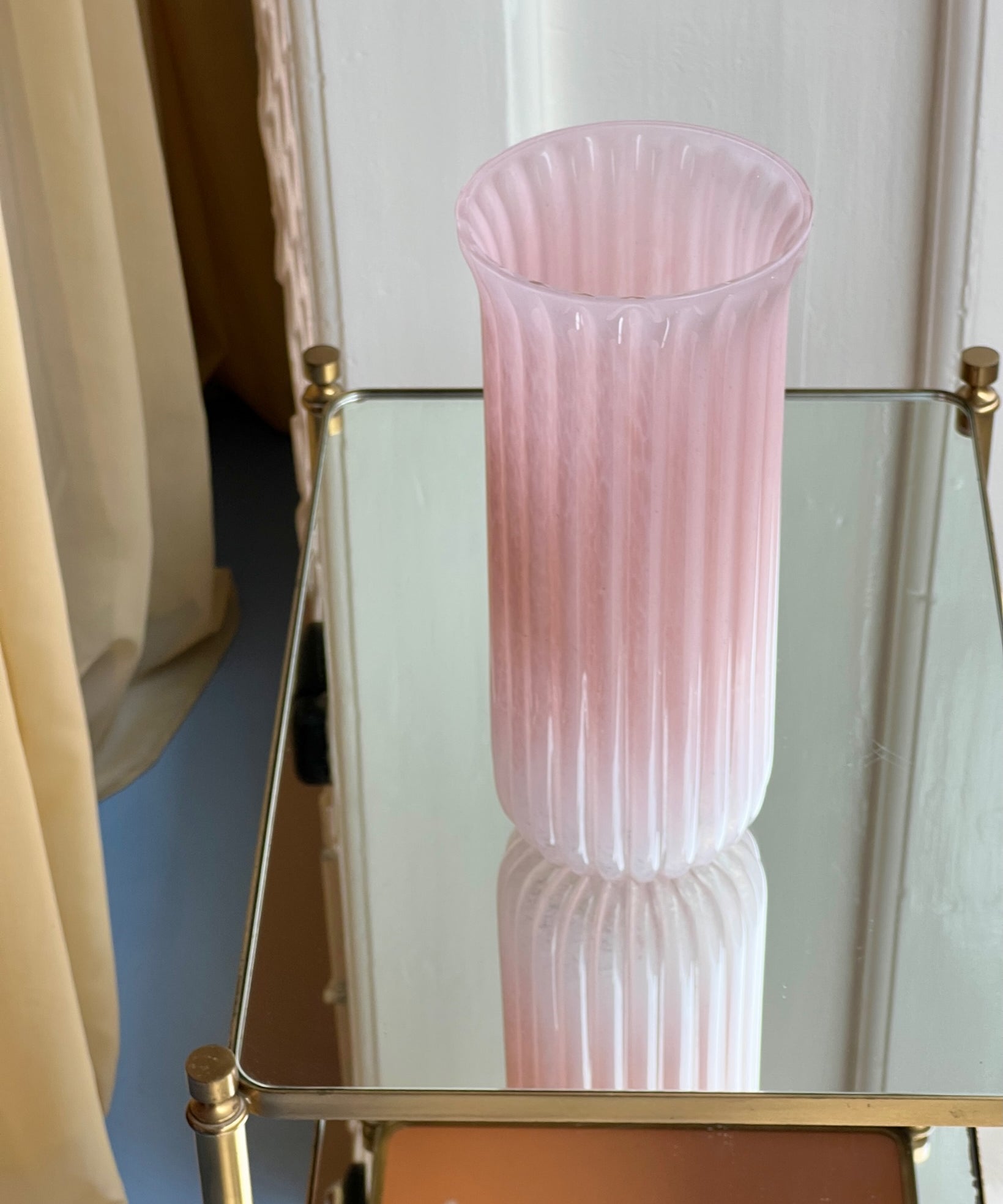 Vintage pink Murano vase