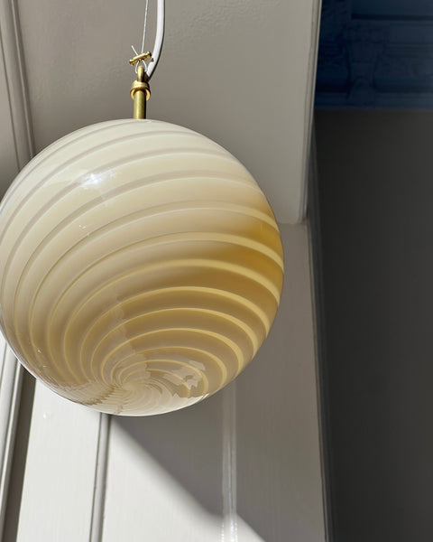 Ceiling lamp - Light yellow/cream swirl (D20)