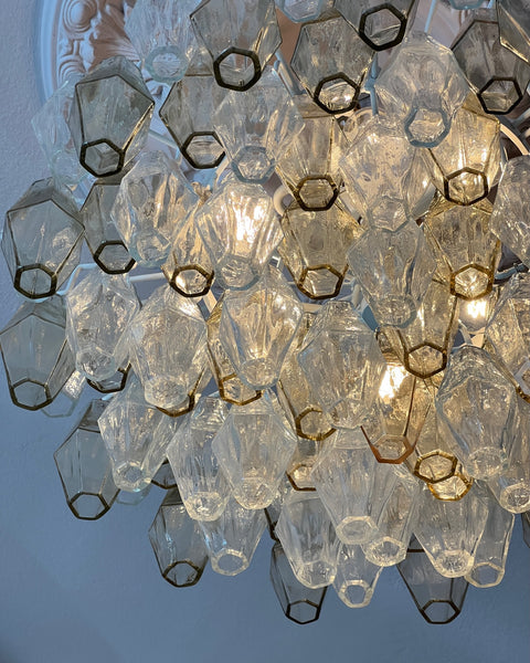 Large vintage Carlo Scarpa Murano chandelier