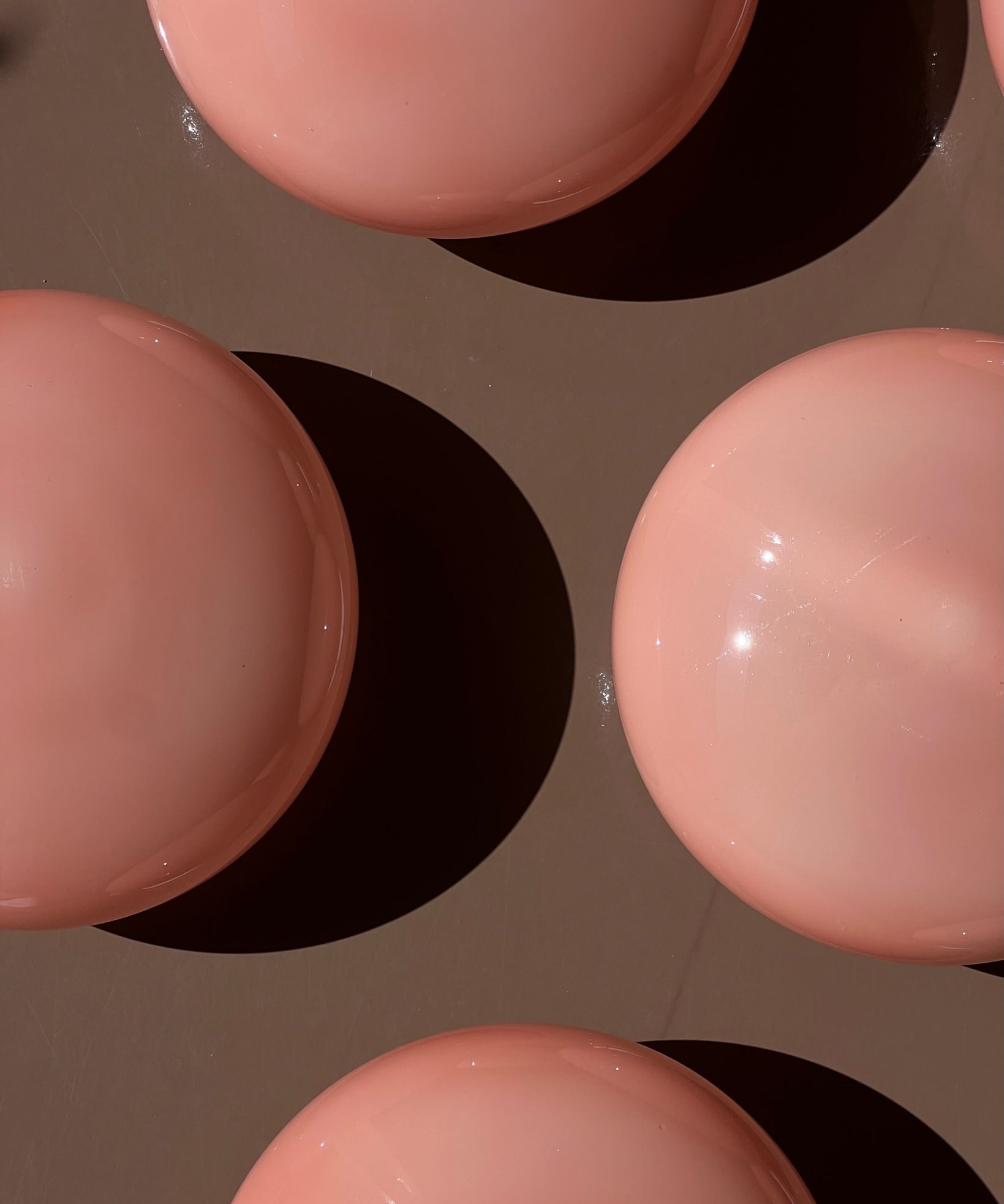 Vintage Murano peach ceiling/wall lamp (D24) (5 available)