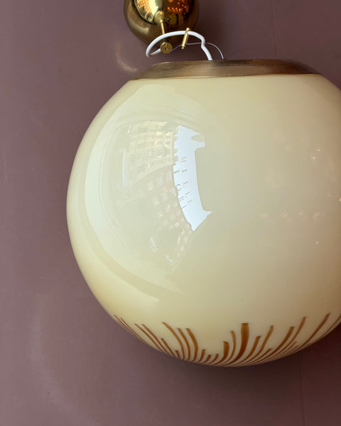 Vintage Ludovico Diaz de Santillana Murano Anemone ceiling lamp (D40)