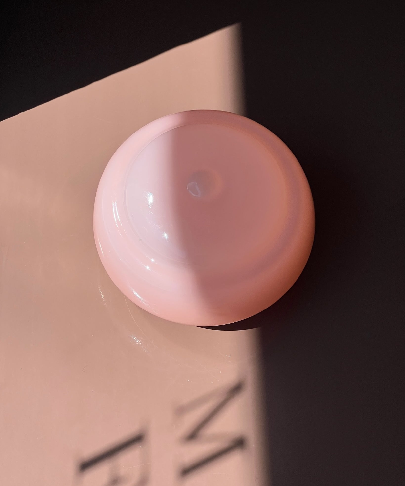 Vintage Murano pink ceiling/wall lamp (D24)