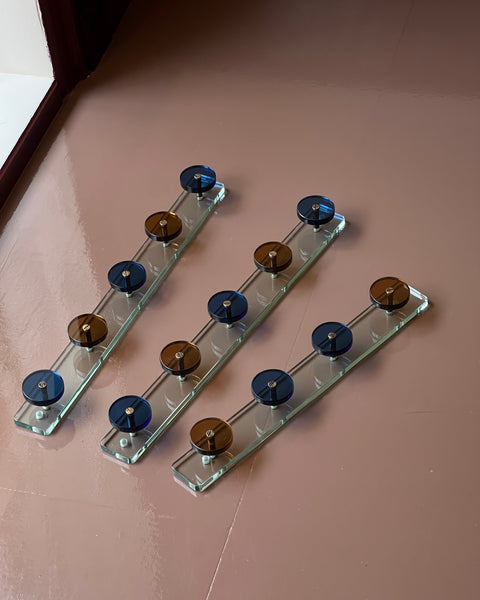 Vintage glass coat rack