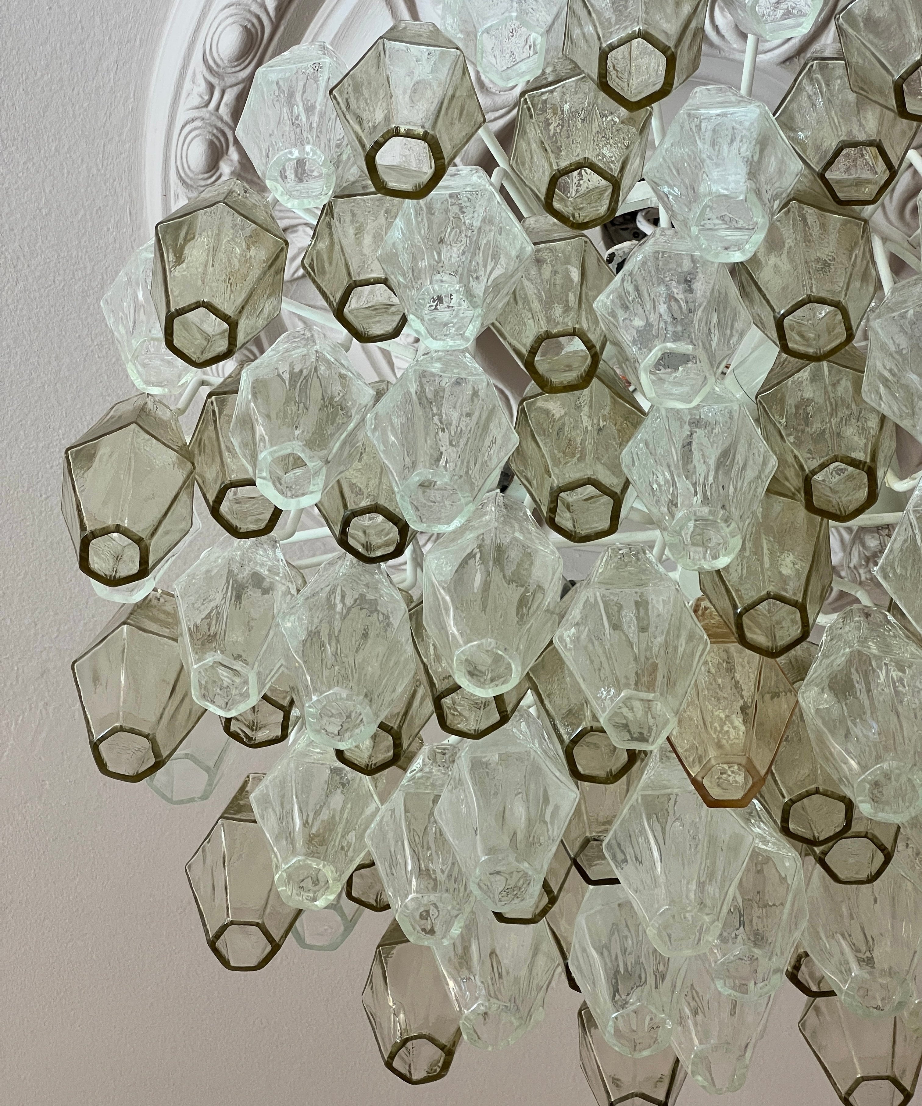 Large vintage Carlo Scarpa Murano chandelier