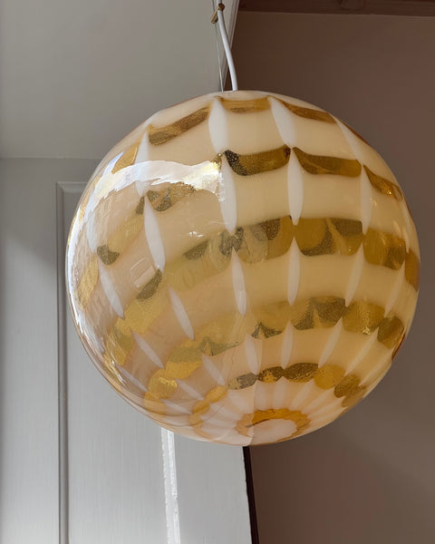 Vintage golden clear Murano ceiling lamp (D35) RESERVED