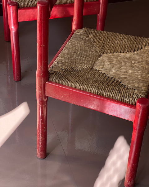 Carimate chair by Vico Magistretti (Red) (3 available)