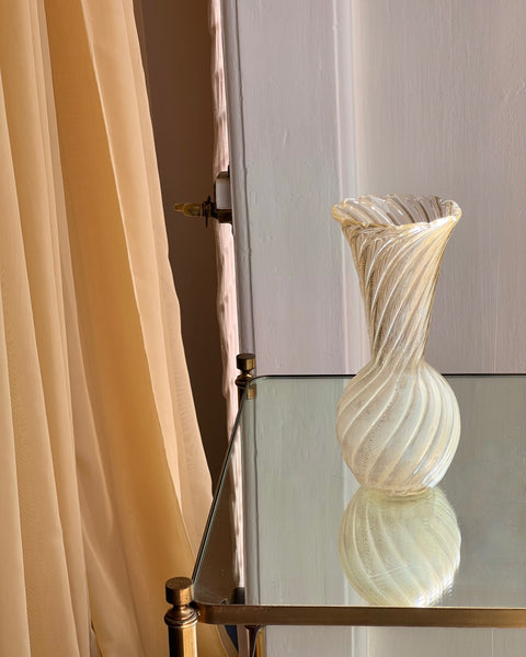 Vintage golden Murano vase