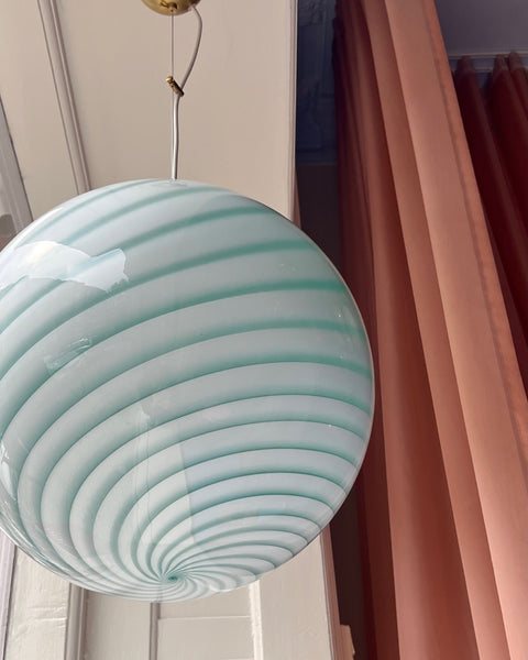 Ceiling lamp - Aqua green swirl (D40)