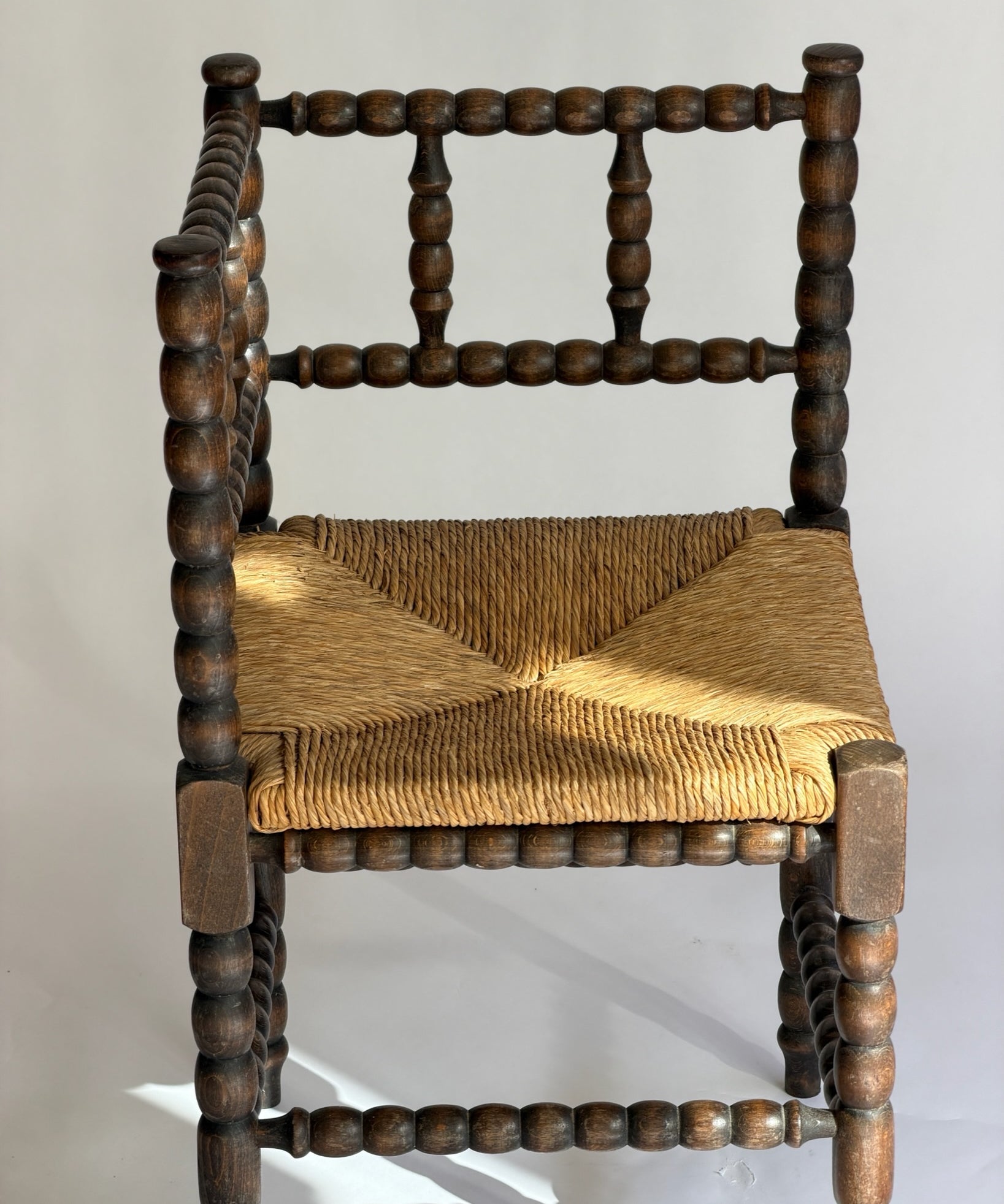 Vintage Bobbin corner chair
