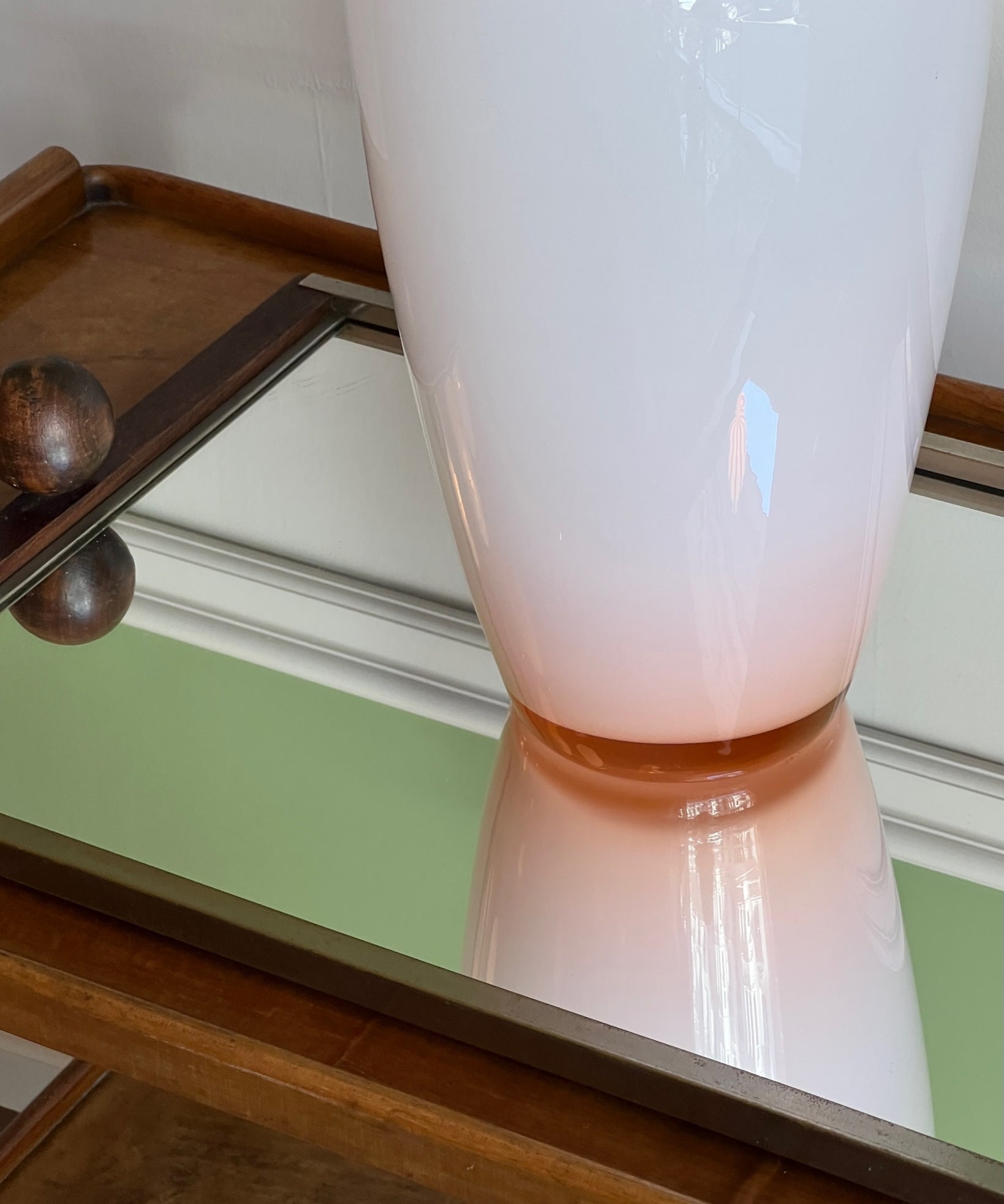 Vintage pink Murano vase