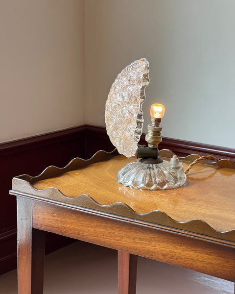 Vintage clear Murano table lamp