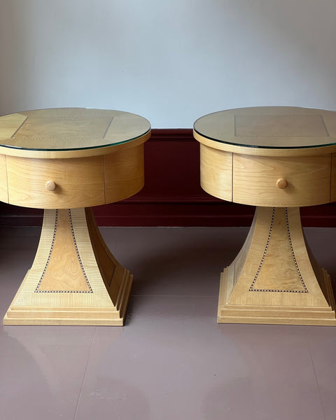 Pair of Vintage Art Deco Bedside Chests (sold as a pair)