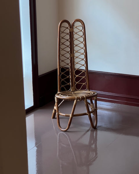 Vintage rattan/bamboo chair, Italy, 1960s